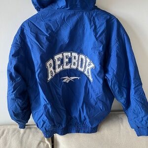 Vintage Blue Reebok Bomber Jacket